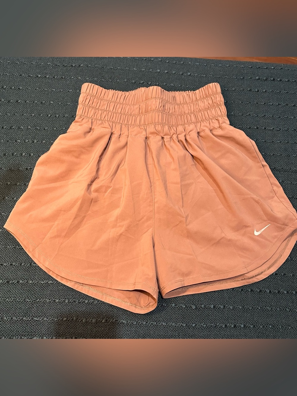 Nike High Waist Womens Mauve Shorts